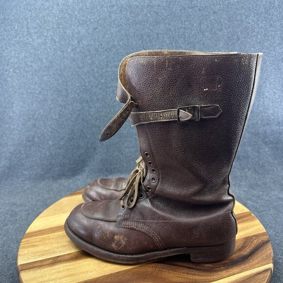 C.W.Horrell WW2 1944 Dated British Army Officer Double Buckled Boots Size 8 - Picture 10 of 16